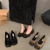 French Square Head Temperament Single Shoes Women's 2025 New Internet Celebrity Retro Light Mouth Evening Wind Thick Heel Mary Jane High Heels