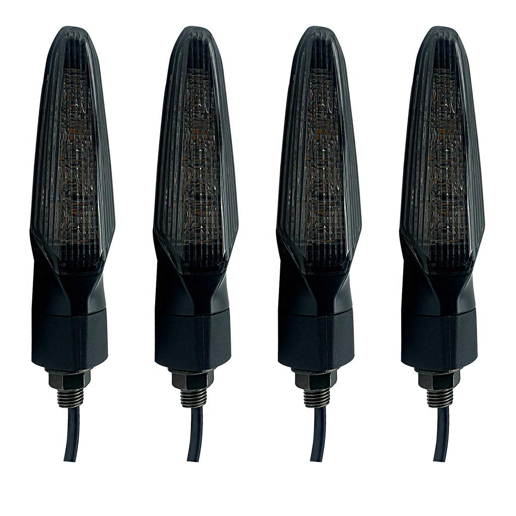 KSHOSIYOK LED turn signals for vehicle inspection high general 4 pieces motorcycles, e-mark, compliant, brightness, 12v, purpose,