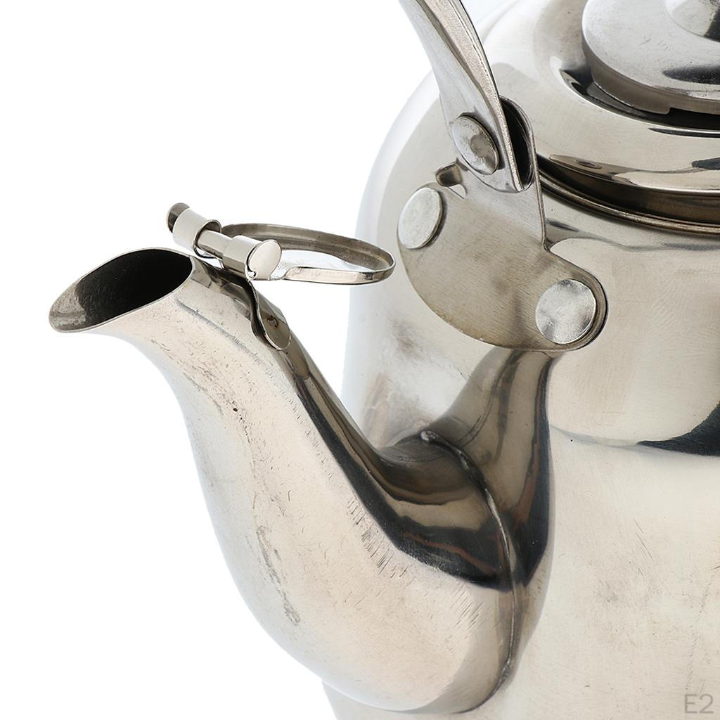 Whistling Kettle Stainless Steel Camping Kitchen Tea Coffee Water Pot
