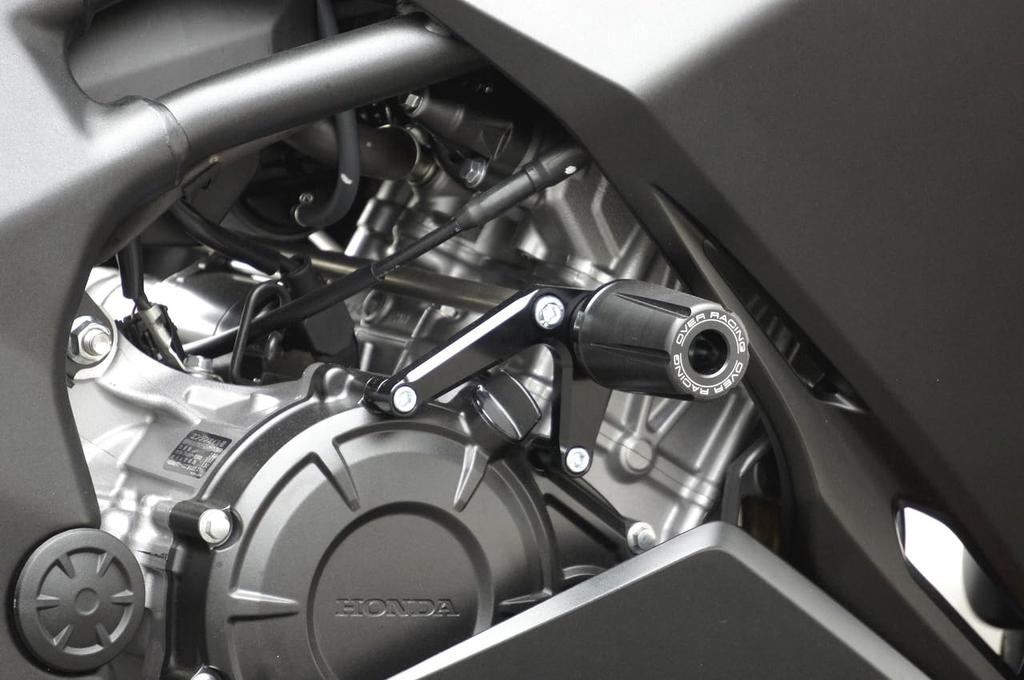 Protections de carrosserie Racing Sliders Noirs pour CBR250RR (2017) 59-02-01B