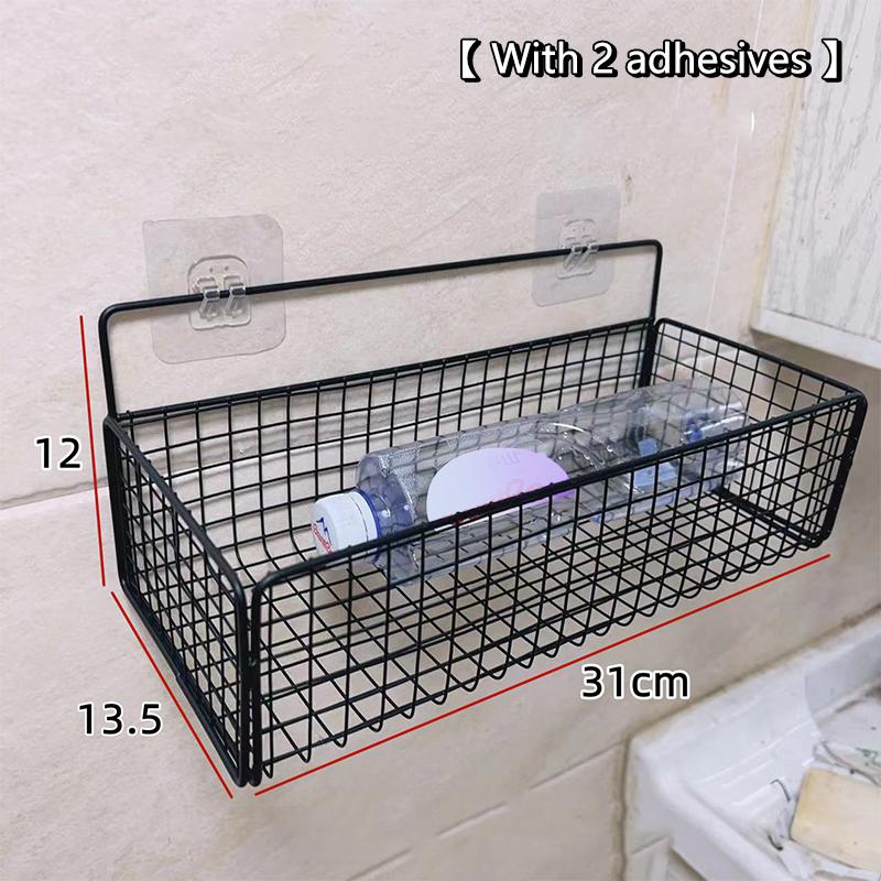 NEW Kitchen And Bathroom Storage Rack No Drilling Required Wall-Mounted Storage Rack
