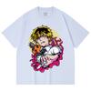 230 g/m² 100% Baumwolle Kettensägenmann V4 Denji Pochita Aufdruck Unisex Schweres Baumwoll-T-Shirt