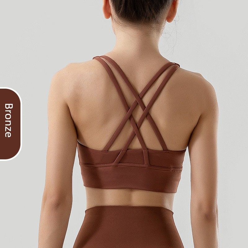New Arrival Sports Intimates Women's Autumn Bubble Wrap Push up Bras High Strength Fitness Training Yoga Clothes Vest Bra Summer
