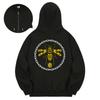 Kan6312 Khzb0011 Bumblebee Fleece-Lined Zip-Up Hoodie Black