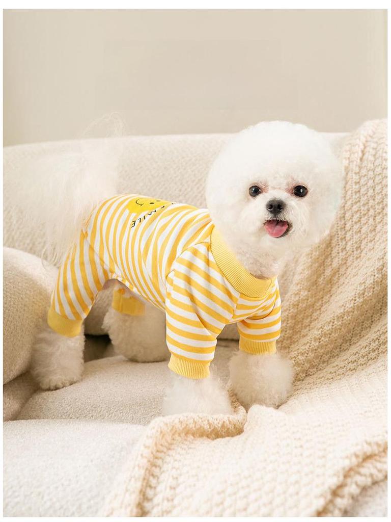Autumn & Winter Warm Pet Outfit: Cute Four-Legged Cat & Puppy Clothes for Air Conditioning