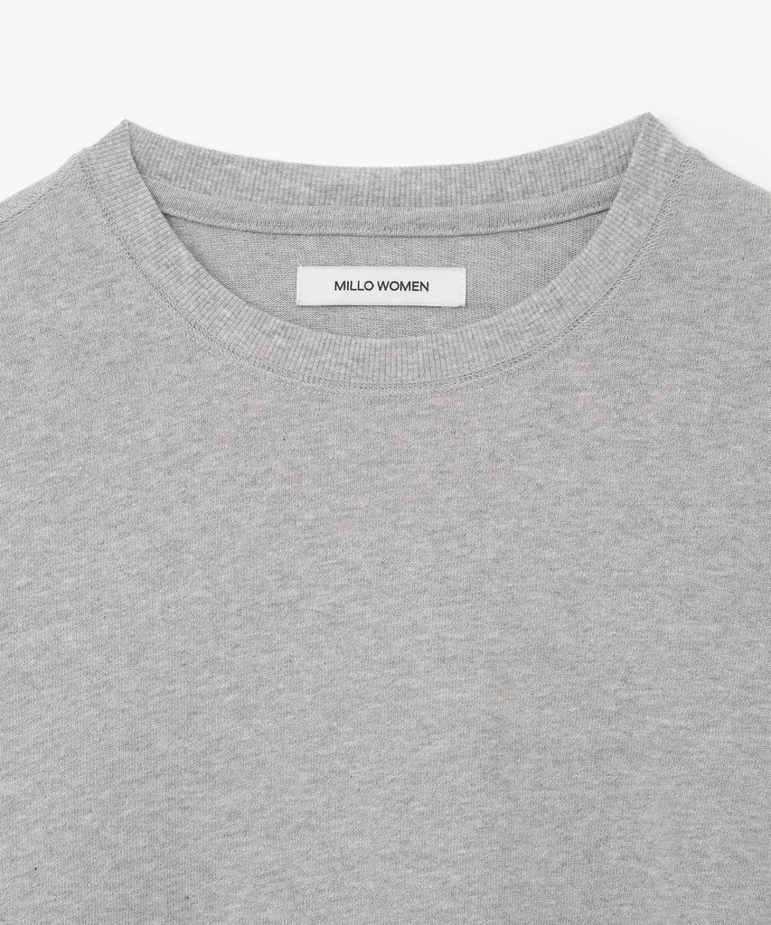 MILLO WOMEN Double Sleeve T-Shirt [Melange Gray]