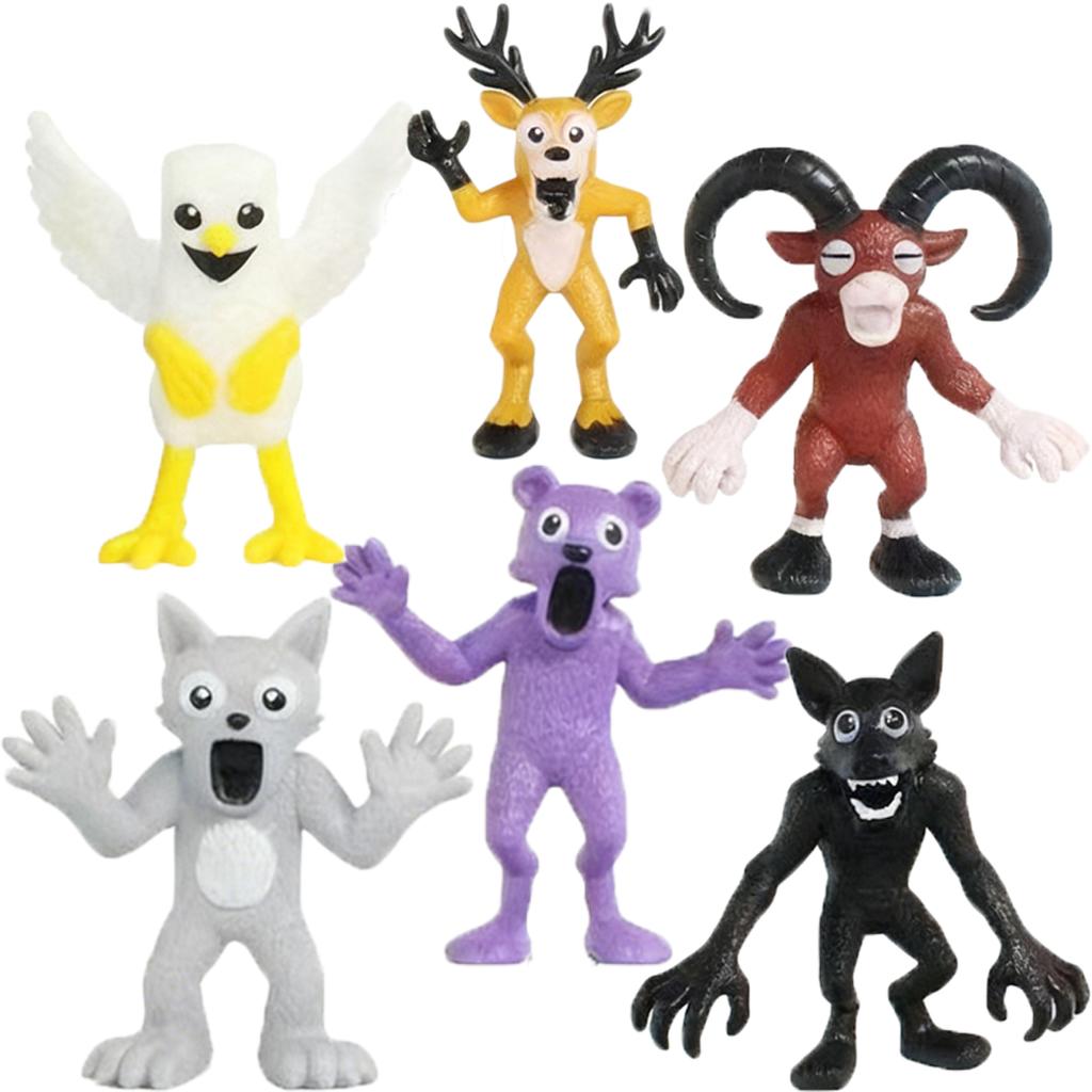 6pcs/set Hot game 99 Nights In The Forest NewGame Peripheral Action Figures Birthday Gifts Toys for Kids Halloween Gifts