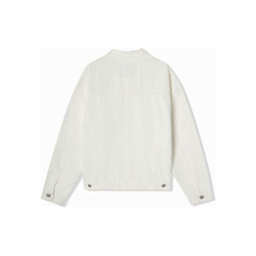 Levis Solid Color Long Sleeve Denim Jacket Men jackets White A1988-0001