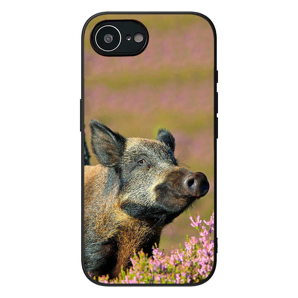 Wildschwein Schwein Handyhülle für Samsung Galaxy A36 A17 A26 A07 A35 A54 A53 A13 A33 A34 S8 S9 S20 S21 FE S10 Plus Hülle