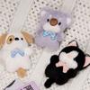 Stuffed Cartoon Animal Keychain Soft Cat Plush Keyring Plush Koala Bag Pendant  Kids Gifts