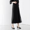 Dedra Slit Chiffon Wide Pants The Black Pte3015
