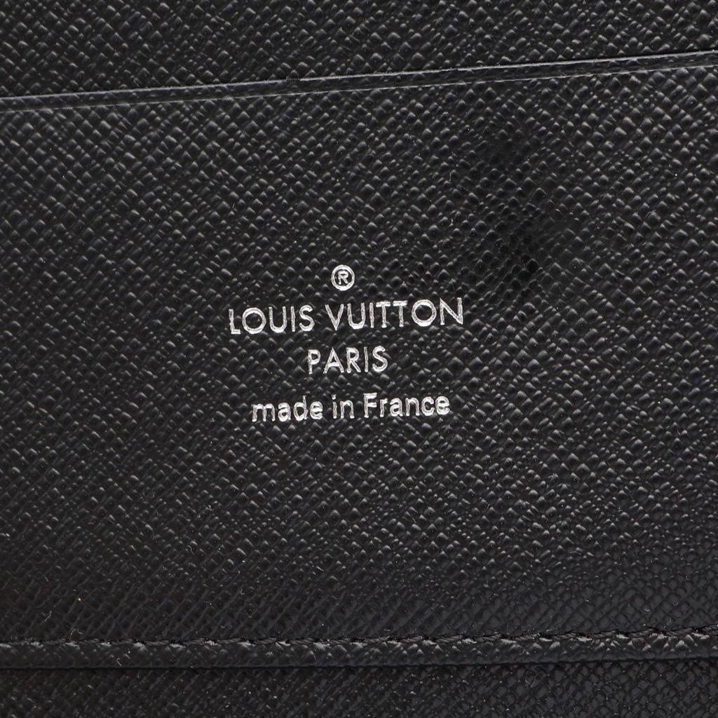 Used LOUIS VUITTON Atoll Around long wallet N48255 Damier graphite leather PVC Black Used mens