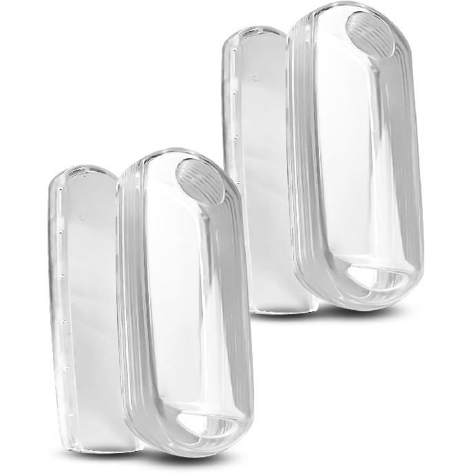 2 Pcs Key Fob Cover Soft TPU Car Key Fob Case Fit for Mazda 3 6 8 Miata MX-5 CX-3 CX-5 CX-7 CX-9, 4 Buttons Remote Key Protector Clear, Anti-Scratch