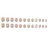 Short Square Diamond Nail Art Giant Diamond Butterfly Water Drop Diamond Wearing Nail Fake Nail Flash Champagne Nail Piece