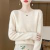 Women Sweater 100% Wool MODERN NEW SAGA Knit Pullover O-neck Thin Spring Autumn Jumpers Female Knit Tops