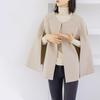 Spring Autumn New Style Japanese Style Jacket Round Neck Loose Fit Mantle Solid Color Top Plus Size Stylish Female Coat