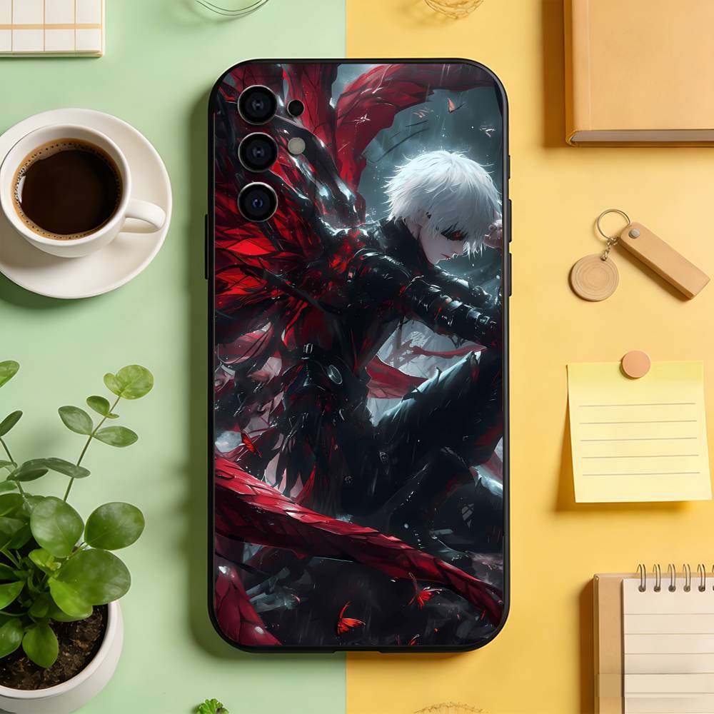 Tokyo Ghoul Ken Kaneki  Phone Case Black Silicone Soft For Samsung S25,S24,S21,S22,S23,S30,Ultra,S20,Plus,Fe,Lite