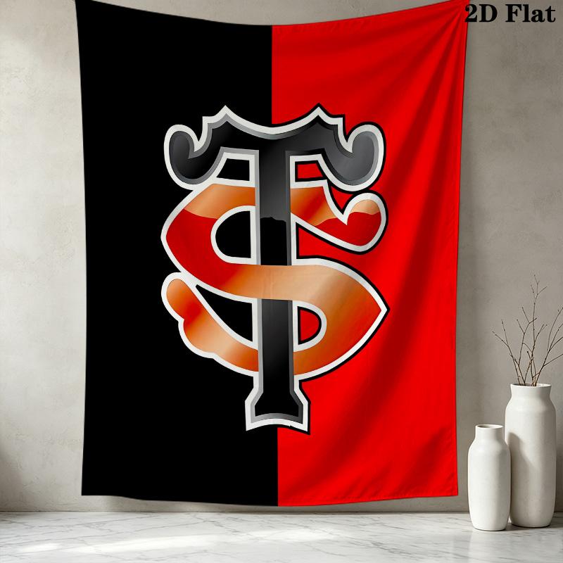 Stade Toulousain Wall Tapestry Aesthetic Wall Hanging Printed Fabric Blanket Decorative Tapestries For Bedroom Living Room Home Decor