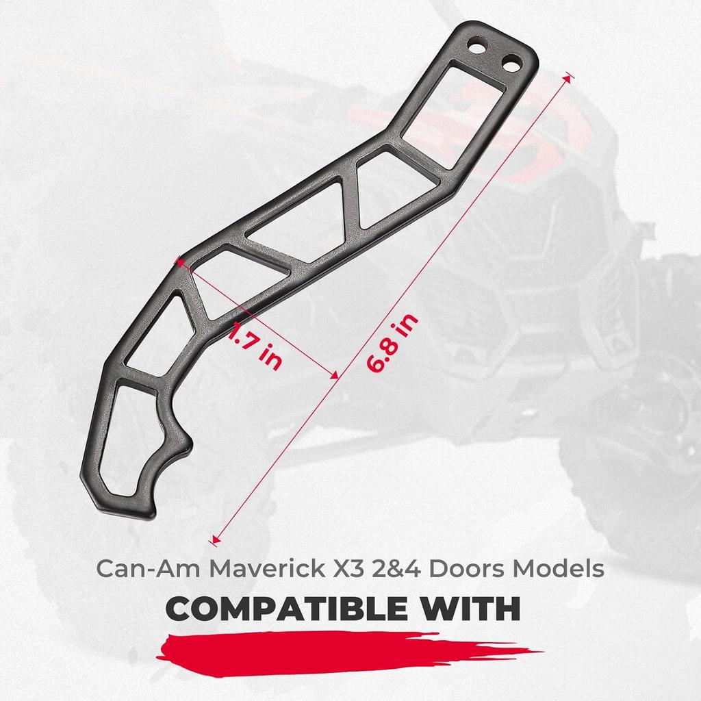 KEMIMOTO X3 Door Handles, Compatible With Can-Am Maverick X3 XRS XDS Turbo R Max 2017-, Open Door Easily, Opener Latch Handle, Black, 2-Pack