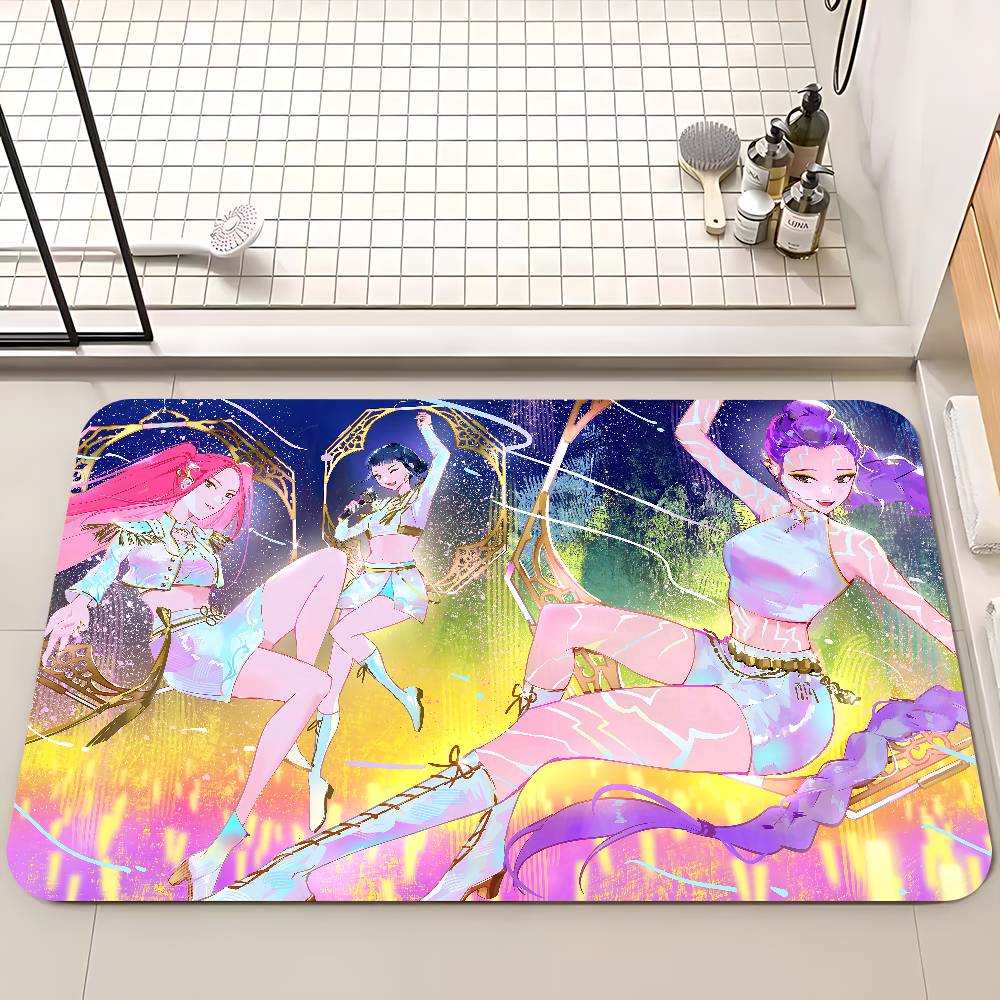 

Kpop Демон Аніме H-Мисливці Килимок для підлоги Нековзний Килимок для пральні Декор для пральні Балкон Дитина Вітальня Приліжкові килимки 40x60 cm