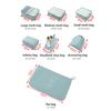 7Pcs/Set Folding Travel Storage Bags Digital Toiletries Shoes Clothes Organizer Suitcase Clothes Tidy Pouch Packing Cubes Set