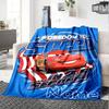 Custom Name Mcqueen Adventure Flannel Blanket for Super Soft Cute Comfort Blanket for Travel Bedding Couch Sofa Blanket