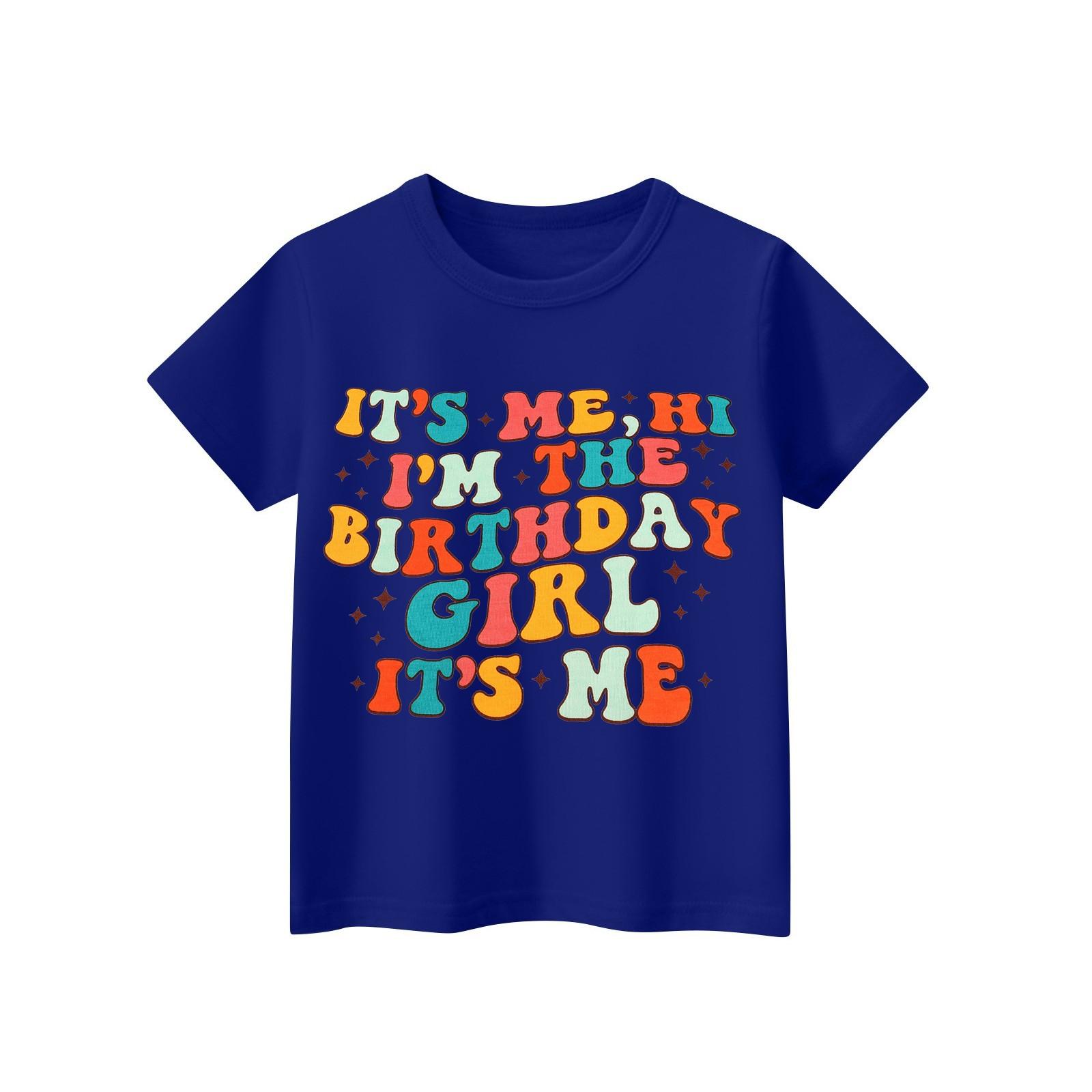 

Детская повседневная футболка с короткими рукавами и круглым вырезом с принтом, модная 160