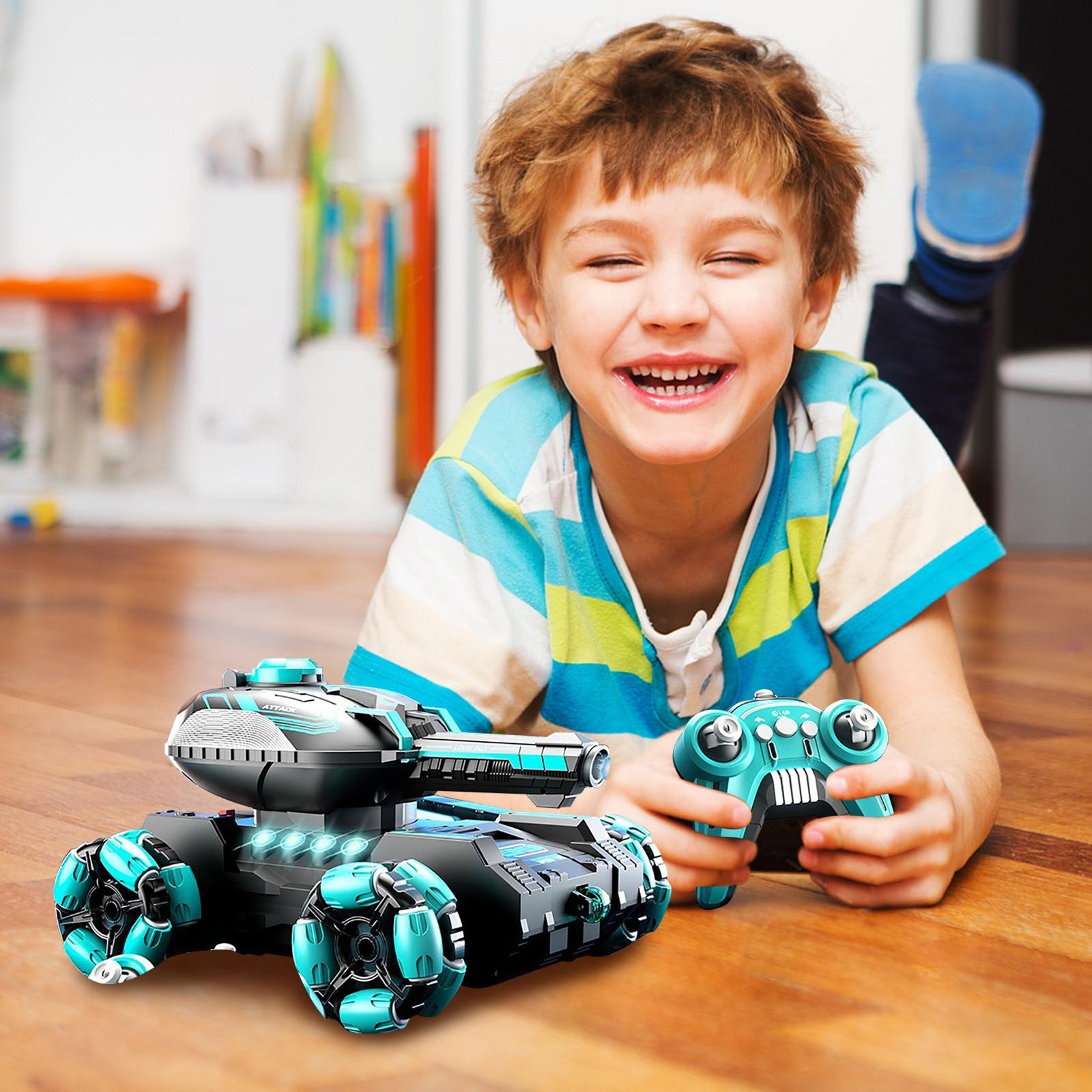 

Водяная бомбочка танк игрушка с дистанционным управлением детский внедорожник с датчиком жестов полный привод One Size светло-зеленый