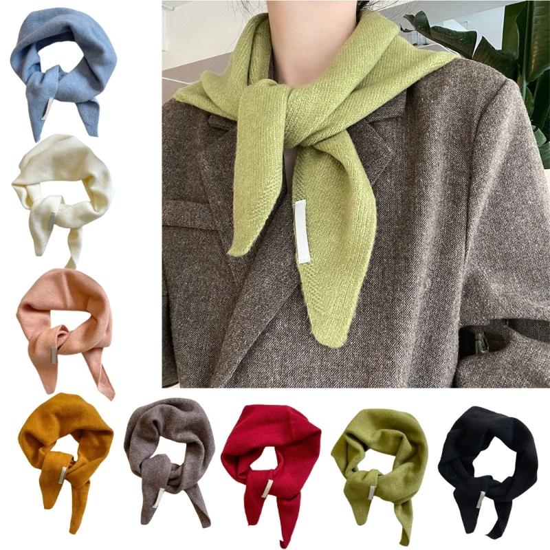 Multiple Functional Winter Scarf For Women Soft Weave Trilateral Plan Thin Fashion Addition For Cold Weather