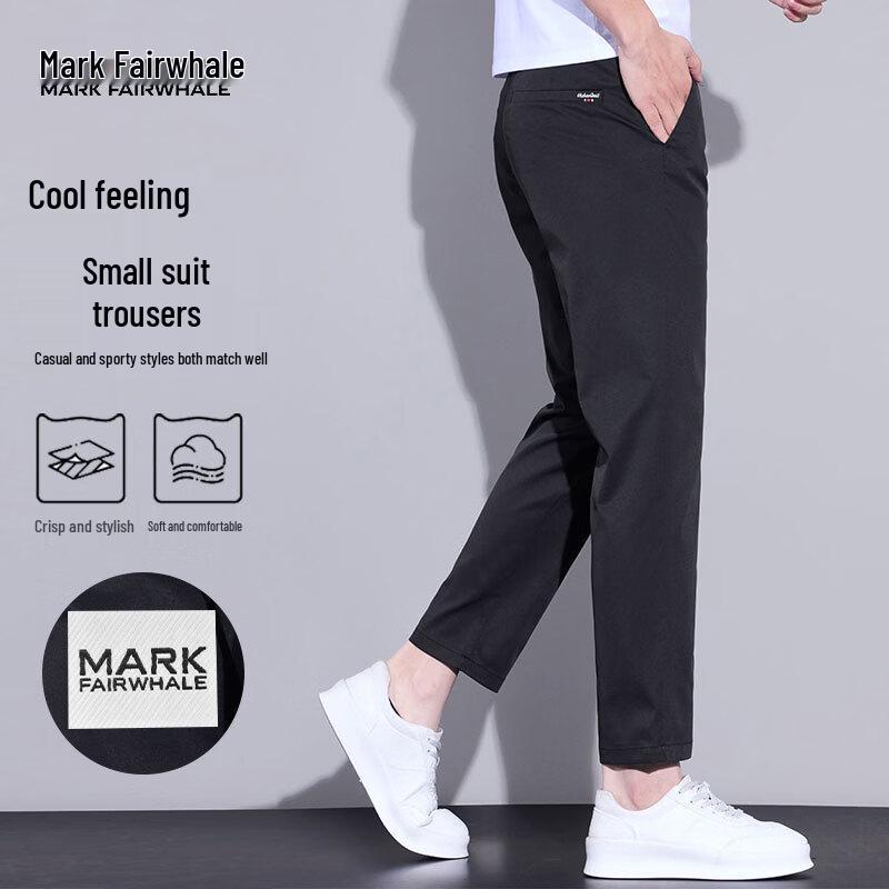 MARK FAIRWHALE Men s 2026 Summer Ice Silk Quick-Dry Business Casual Pants 29
