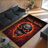 Gothic Theme Crystal Velvet Floor Rug Personalized Custom Name Text Warm Carpet Home Decoration