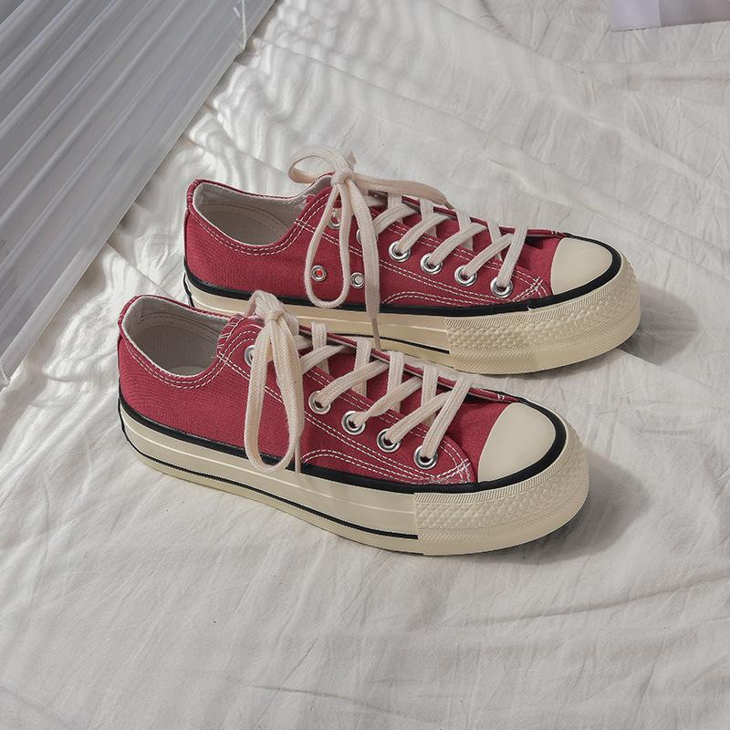 Platform canvas shoes female student Harajuku versatile board shoes 5615