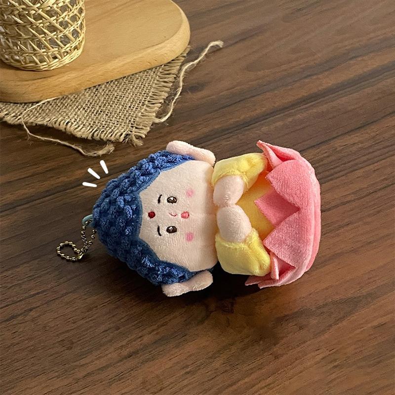Cartoon Buddha Plush Toy Creative Buddha Stuffed Doll Keyring Backpack Couple Pendant Cute Plush Dolls Keychain For Kid Gifts