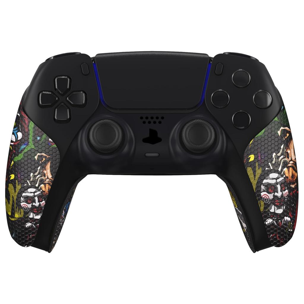 eXtremeRate PlayVital Grip for PS5 Professional Textured Soft Rubber Pad Handle Grip Sticker for PS5 Controller Non-Slip Sweat-Absorbent Controller,