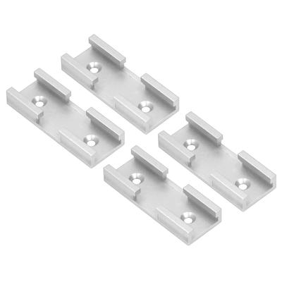 4PCS T Track Intersection Parts Aluminum Alloy Woodworking Cross Track Connector for Carpenter