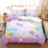 Cute Dream Unicorn Bedding Set Adults Children Winter Duvet Cover Sets Kids,twin Full Bedroom Set Home Textile Housse De Couette