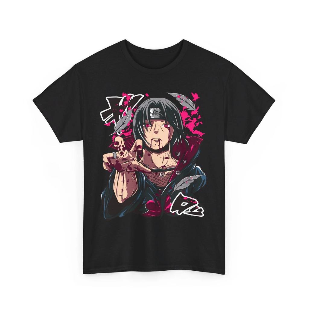 Hot Sale Naruto Shippuden Itachi Uchiha Manga Graphic Print T-shirt Men Women Streetwear Harajuku Y2K Fashion Casual Oversized Top Summer New Tee