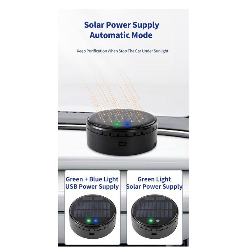 BT-Car Air Purifier Removes Odors, Formaldehyde, And Dust, With USB Plug In For Convenient Use And No Consumables Required
