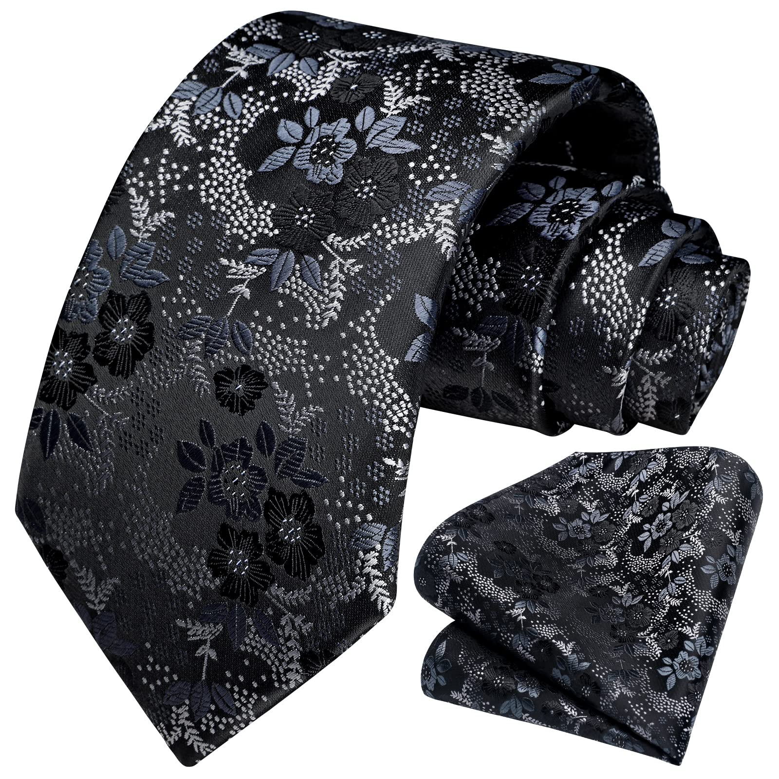 

Галстук Floral Chief Japanese Branded Formal Flashy [HISDERN], черный, мужской, узор, галстук, комплект, узор, деловой, галстук, цветок, шелк, продукт,