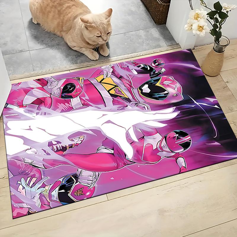 1Pc Power Rangers Teamup Carpet Rug Customizable Soft Washable Antislip Home Living Room Sofa Mats Personalized Rug 0917261