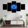 Modular Canvas Painting 5 Pieces Lotus Flower Picture HD Prints Wall Art for Living Room Home Decor Modern Style No Frame Poster
