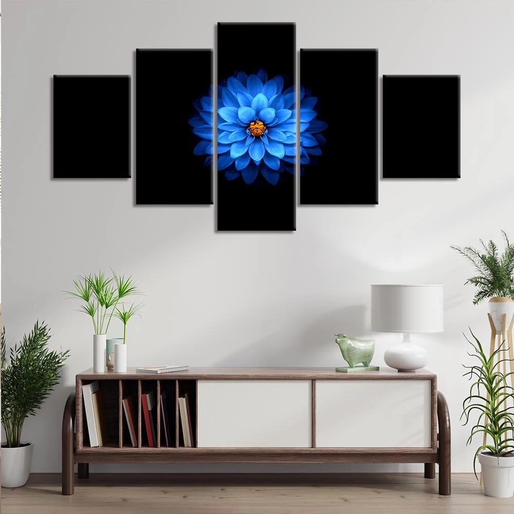 Modular Canvas Painting 5 Pieces Lotus Flower Picture HD Prints Wall Art for Living Room Home Decor Modern Style No Frame Poster