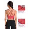 Frauen Dünne Cross Strap Sport-Bh Push-Up Schönheit Zurück Gepolsterte Büstenhalter Weibliche Atmungsaktive Fitness Unterwäsche
