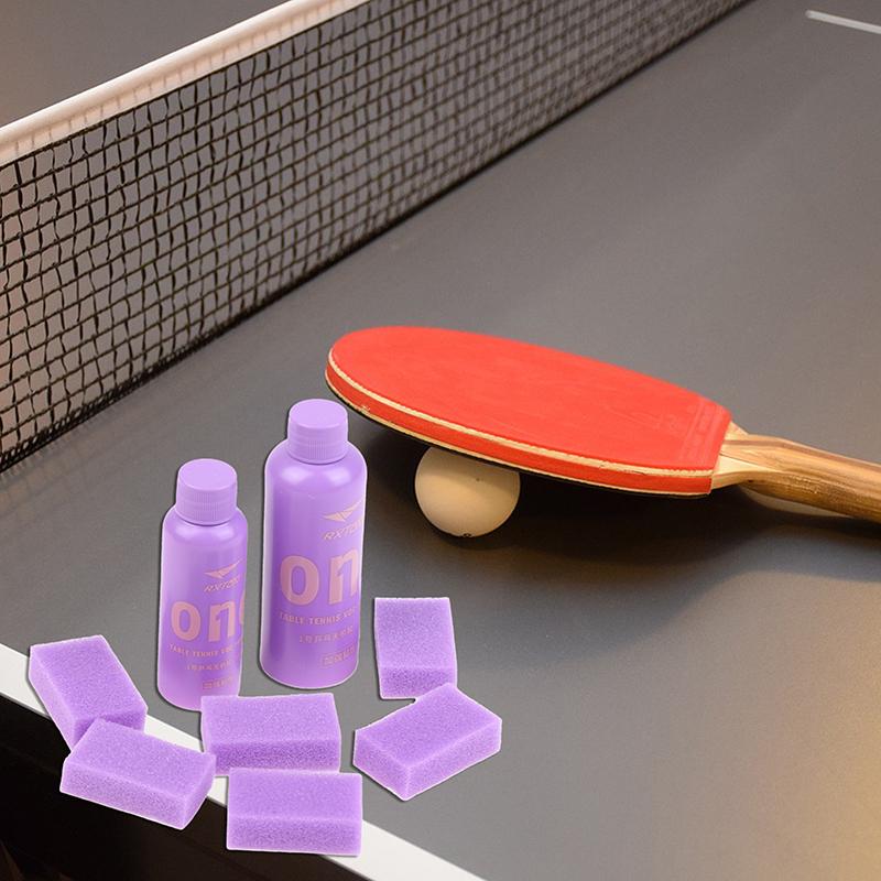 Long Lasting Bond Ping Pong Bat Rubber Adhesive 50/100ml High-Strength Inorganic Glue for Racket Assembly Includes Sponge Wiper.