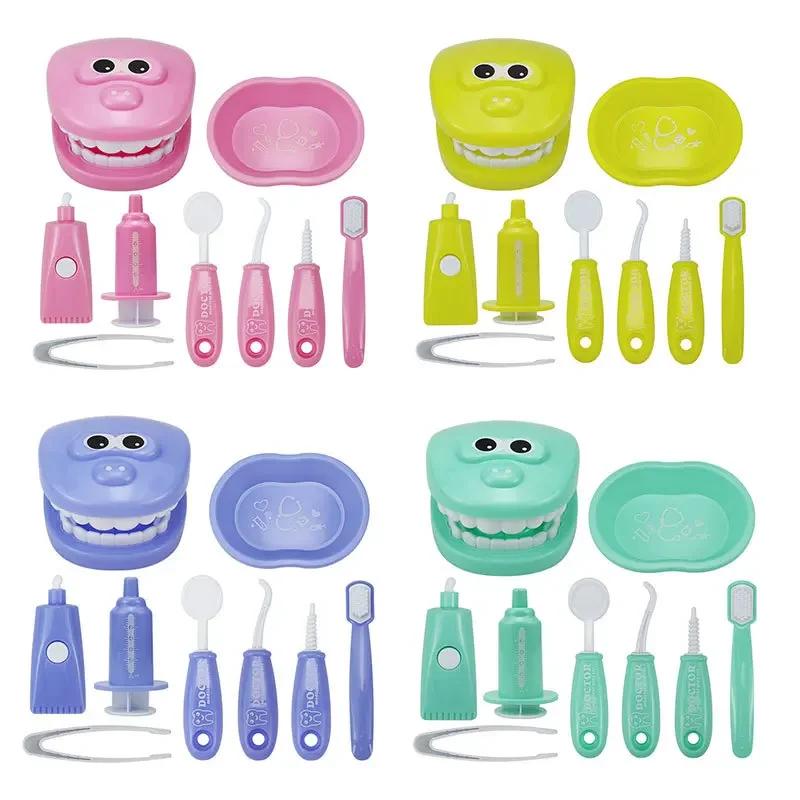 19Pcs Montessori Educational Toys For Children Early Learning Doctors Role Play Kids Intelligence Brushing Tooth Teaching Aids