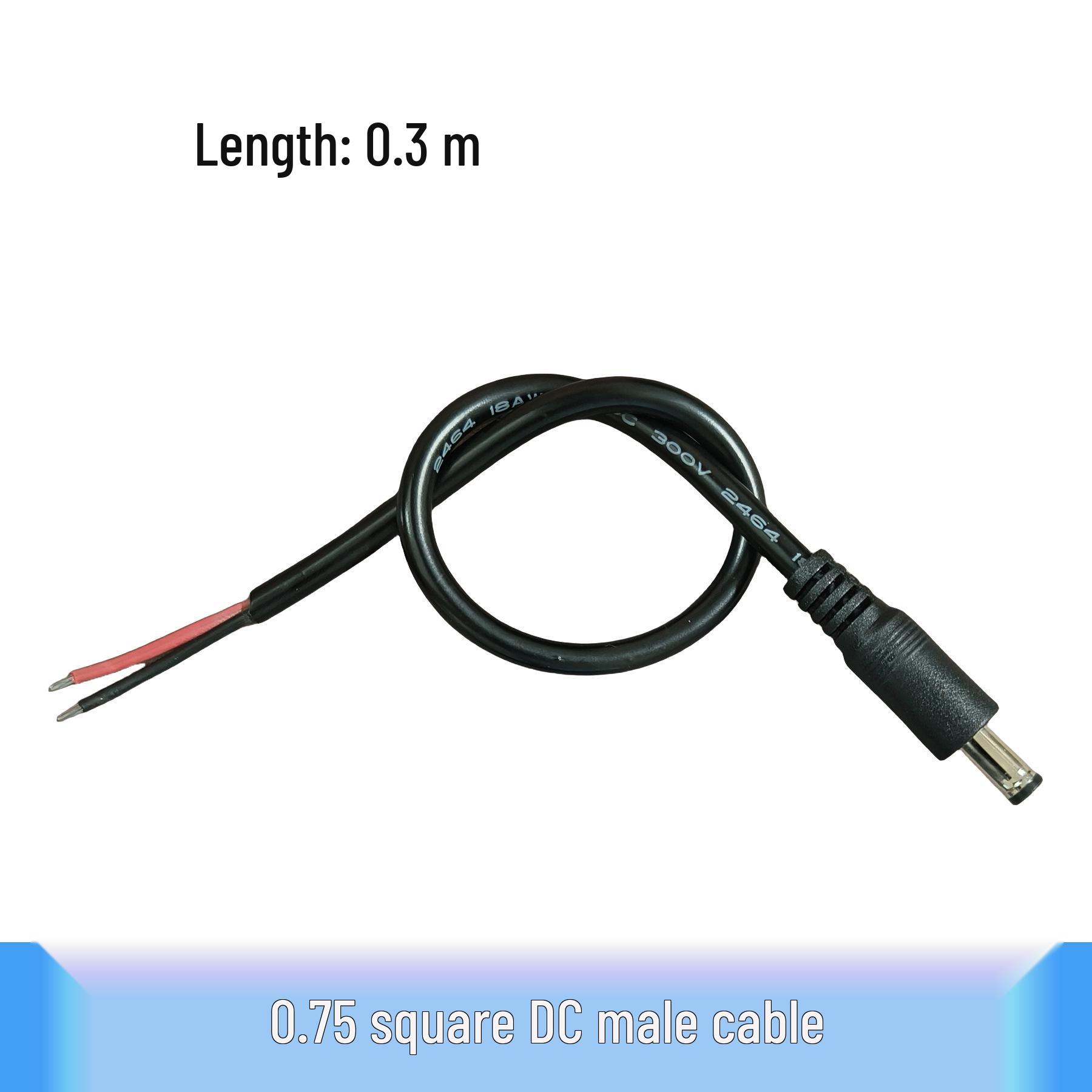 

12V 18AWG 0.75 sq mm Copper DC5.5x2.1mm Male/Female Connector Cable