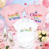 Spanish Girls Bridal Shower T-Shirts Team Bride Tribe Diamond Print Short Sleeve O Neck Tees for Hen Party Wedding Celebration