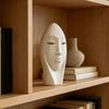 Abstract Face Art Desk Statue 3D Printed Minimalist Modern Face Sculpture for Home Office Desktop Shelf Mantel TV Stand Decor