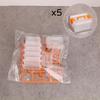 5Pcs Portable Organizer Case Dollhouse Transparent Plastic Storage Box Household Lightweight Storage Boxes