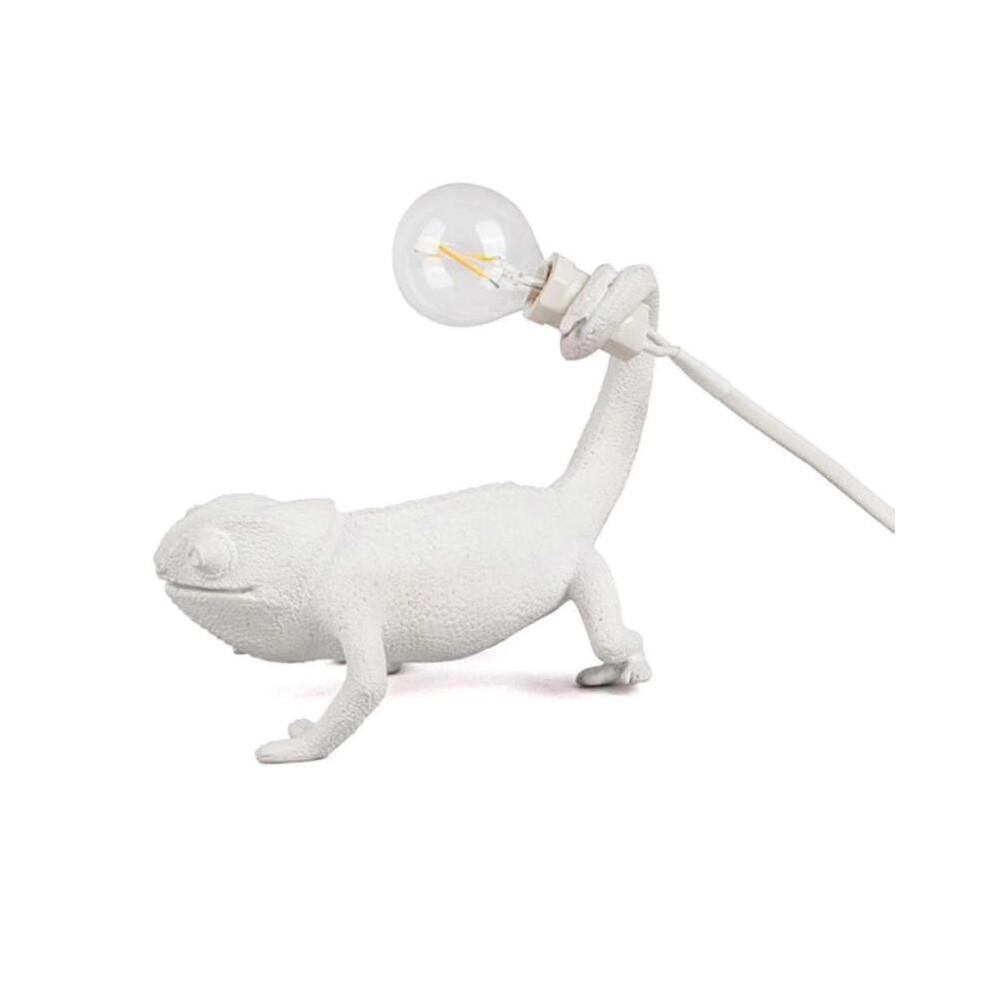 (Stolní lampa s britskou zástrčkou)Chameleon stolní lampa pryskyřice ložnice noční světlo nástěnné svítidlo
